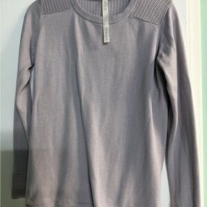 Lululemon Athletica Light Gray Knit Top